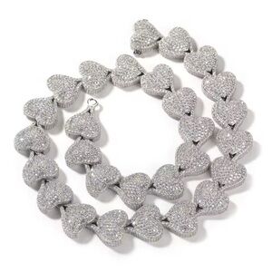 Silver Heart Necklace 16inch
